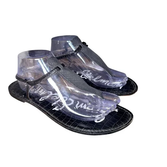 Sam Edelman Leather GIGI sandals Us size 11 Black - Picture 1 of 6